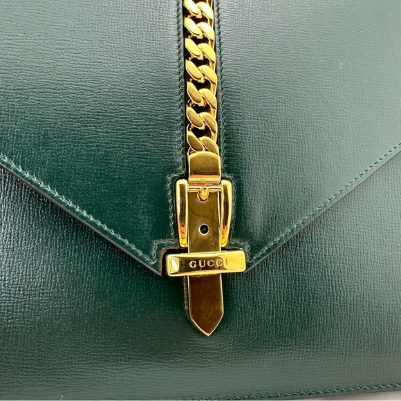 Gucci Medium Sylvie 1969 Shoulder Bag in Green new with dustbag - Picture 3 of 15